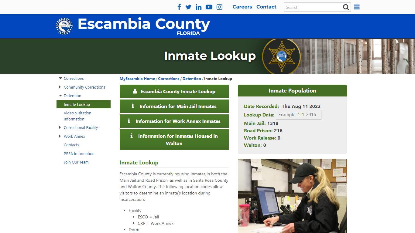 Inmate Lookup - Escambia County, Florida